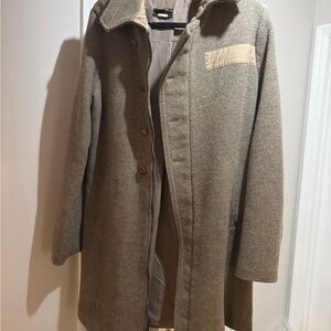 Diesel Women’s Trench Coat - Tanish  -Olive color